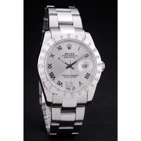 ساعة رجالية Rolex Datejust 7468 فضي Dail