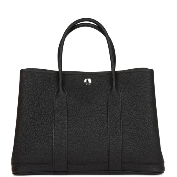 Hermès Garden Party 30 Black Negonda Palladium Hardware