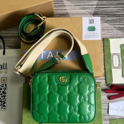 0dcb9286dd2823ac7aebc736820fd341 Gucci GG Matelasse Leather Shoulder Bag 702234