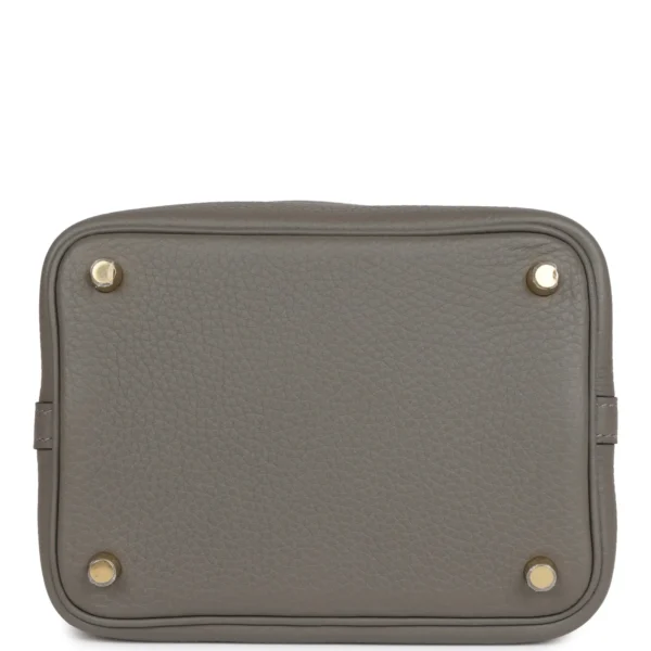Hermès Picotin Lock 18 Gris Meyer Clemence Gold Hardware