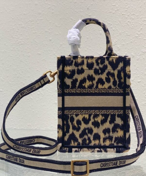 Dior Mini Dior Book Tote Phone Bag Coffee