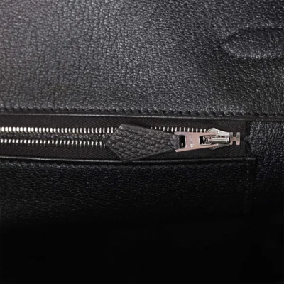 حقيبة Hermès Birkin 35 أسود توغو إكسسوارات معدنية بلاديوم
