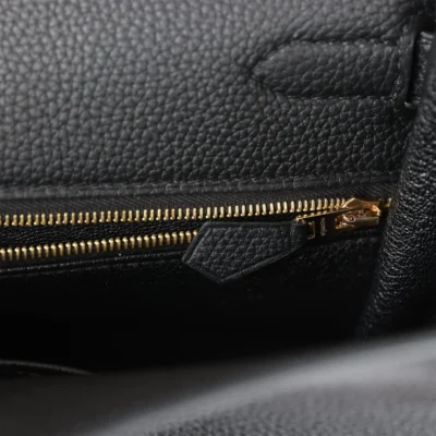 0ed8e82e767fe465ef2b0a1343355da3 Hermès Kelly Retourne 32 Black Togo Gold Hardware