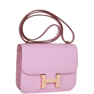 0f2c1c35fcd4829d67e57c59b27c9daa Hermès Constance 18 Mauve Sylvestre Epsom Rose Gold Hardware