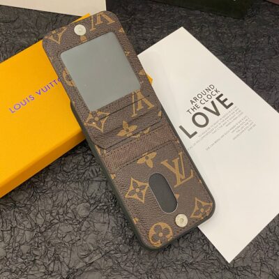 0f5ae8027c9de7161e349964d960debf LUXURY MONOGRAM GENUINE LEATHER IPHONE CASE FLIP WALLET Roxy New 2