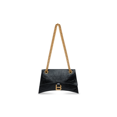WOMEN'S CRUSH SMALL CHAIN BAG IN BLACK