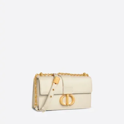 30 MONTAIGNE EAST-WEST BAG WITH CHAIN Latte Calfskin