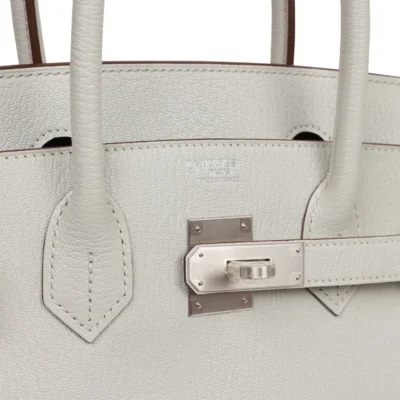 Hermès Special Order (HSS) Birkin 30 Gris Perle Verso Chevre Brushed Palladium Hardware