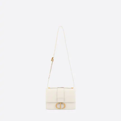 30 MONTAIGNE BAG Latte Box Calfskin
