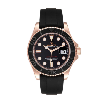Rolex Yacht-master m126655-0002 40MM Black Dial Rose Gold-tone Case