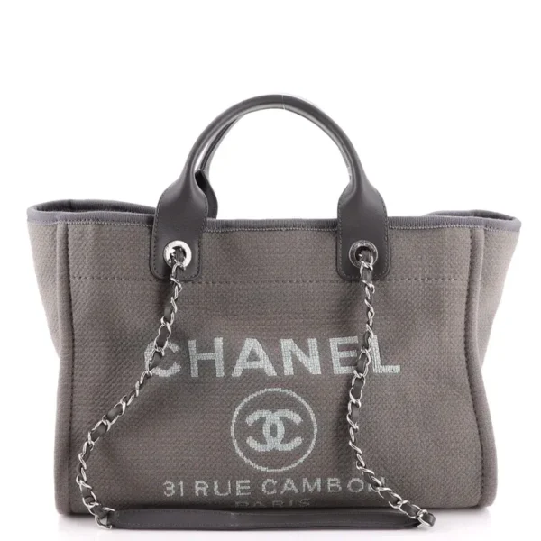 Chanel Deauville Tote Canvas Medium