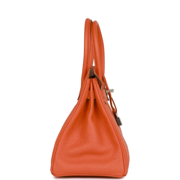 10d9956b46dfddc9710fefb512a53591 Hermès Birkin 30 Orange Poppy Clemence Palladium Hardware