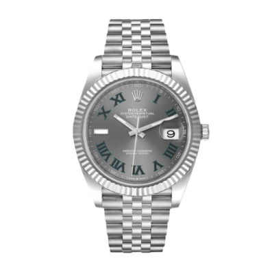 Rolex Datejust m126334-0022 41MM Wimbledon 表盘 银色调 表壳 腕表