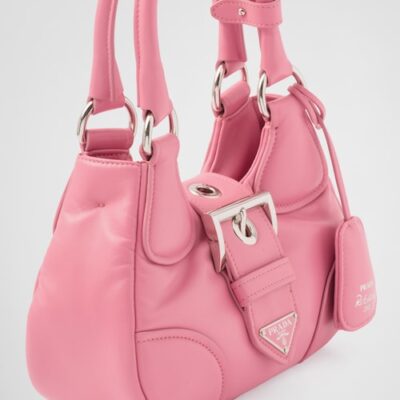 Prada Moon padded nappa-leather bag - Geranium Pink