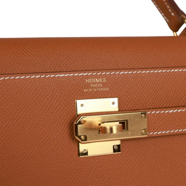 Hermès Kelly Sellier 32 Gold Epsom Gold Hardware
