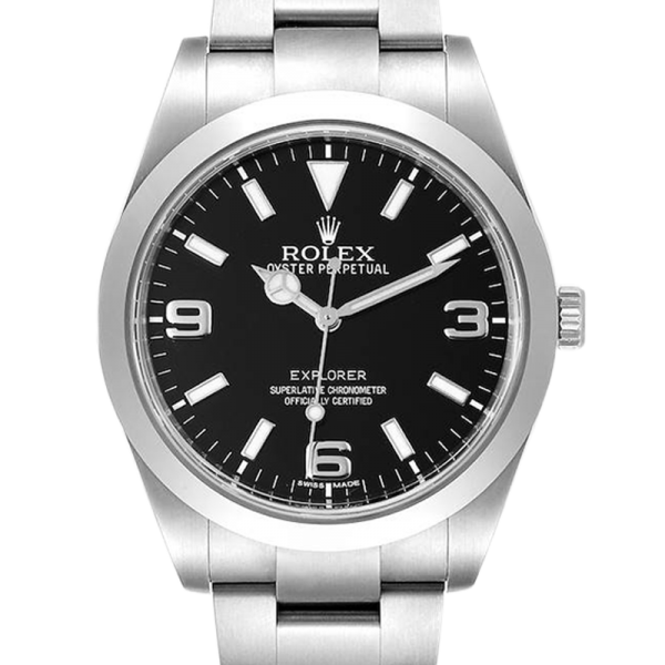 ساعة Rolex Explorer m214270-0003 40MM أسود مينا فضي اللون علبة