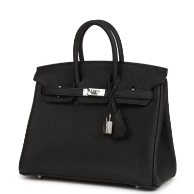 Hermès Birkin 25 Black Togo Palladium Hardware