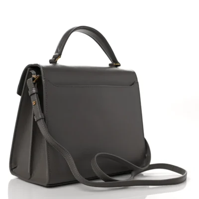 YSL Cassandra Medium Top Handle in Box YSL Leather and Suede