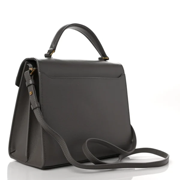 YSL Cassandra Medium Top Handle in Box YSL Leather and Suede