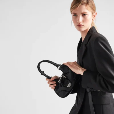 Prada Moon padded nappa-leather bag - Black
