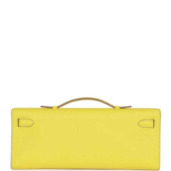 Hermès Kelly Cut Lime Swift Gold Hardware