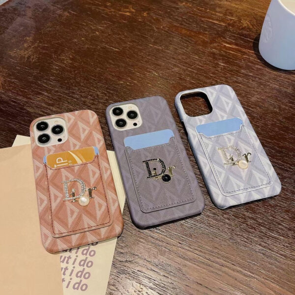 CD Fashionable iPhone Case with Card Pocket