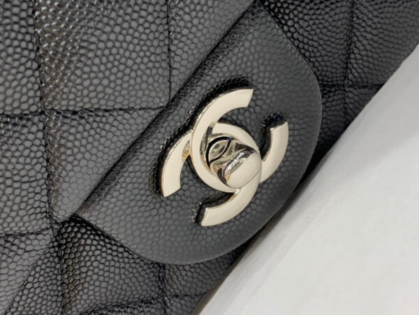 13346765062522248_87617b2d-b7bf-4de8-b5da-6cae0bf4cc84 MINI SQUARE FLAP BAG 17CM BLACK CAVIAR SILVER HARDWARE
