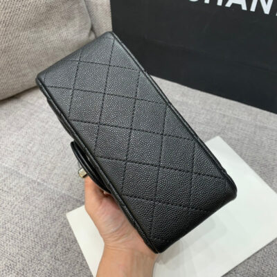 13346765065988922_76cafc72-686a-4d36-bd7f-47486afb5b6d MINI SQUARE FLAP BAG 17CM BLACK CAVIAR SILVER HARDWARE