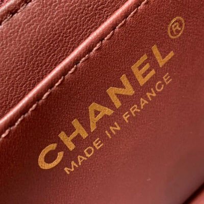 13346766892609534_01624648-9c4d-4dc3-b3b4-78659e53221d MINI RECTANGLE FLAP BAG 20CM BURGUNDY LAMBSKIN GOLD HARDWARE
