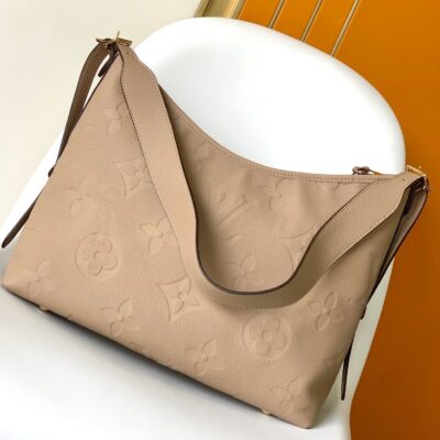 13351064346672213_f5b0bb9f-8ef3-4372-89ff-0d019c5b4f38 CARRYALL MM 39 BEIGE MONOGRAM GRAINED COWHIDE LEATHER