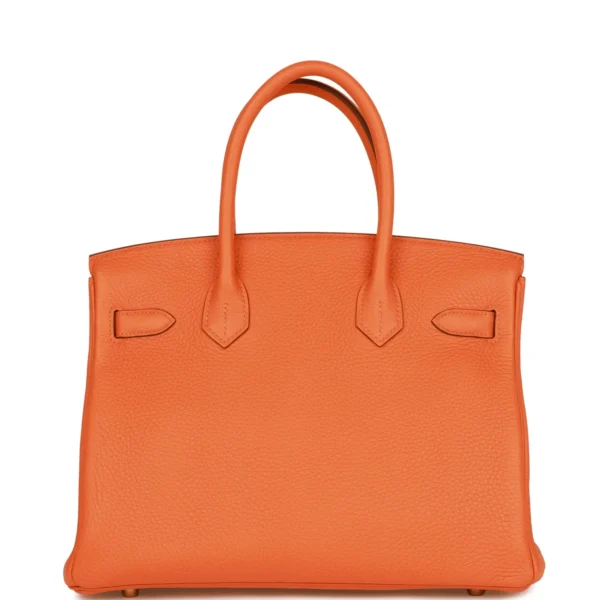 Hermès Birkin 30 Orange Clemence Gold Hardware