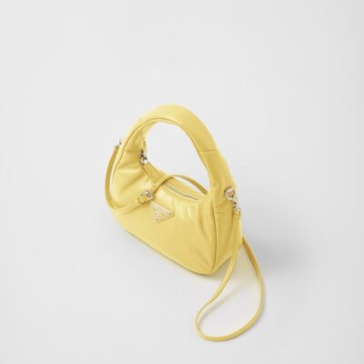 14a400c50f3c6ce3eac90d48d9aee808 Prada Soft padded nappa leather mini-bag - Citron Green