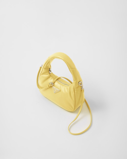 14a400c50f3c6ce3eac90d48d9aee808 Prada Soft padded nappa leather mini-bag - Citron Green