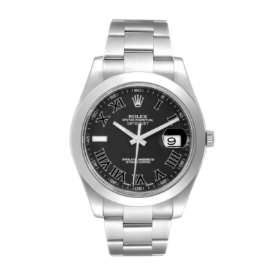 Rolex Datejust 116300BKRO 41MM Black Dial Silver-tone Case