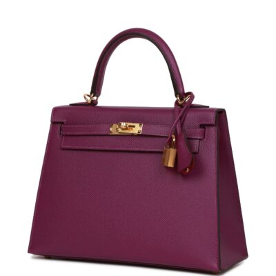 14d526f35fe907e9d2d3560aaf2e3fbb Hermès Special Order (HSS) Kelly Sellier 25 Anemone Verso Epsom Gold Hardware