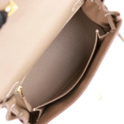 14e998b9eb69216a09990c99f9f08e05 Hermès Kelly Retourne 25 Etoupe Togo Gold Hardware