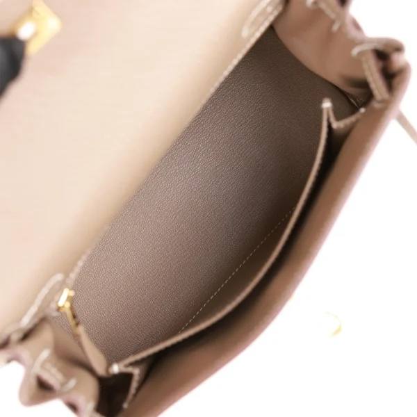 14e998b9eb69216a09990c99f9f08e05 Hermès Kelly Retourne 25 Etoupe Togo Gold Hardware