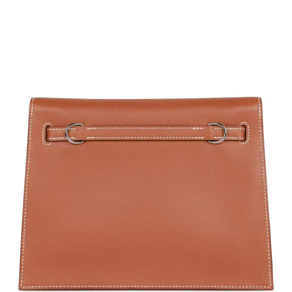 Hermès Kelly Danse Gold Evercolor Palladium Hardware