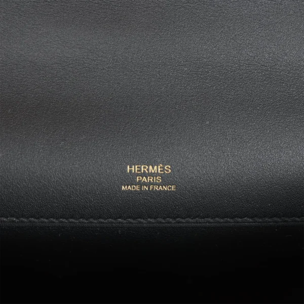 Hermès Kelly Cut Black Swift Gold Hardware
