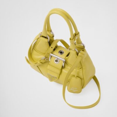 Prada Moon padded nappa-leather bag -Citron Green
