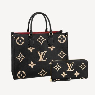 LOUIS VUITTON On the Go MM & Long Wallet 2 Piece Set Value Ref: M45495 + M80481