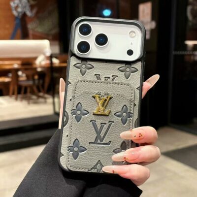 Premium Textured Case with Integrated Card Slot for iPhone 12-18 Pro & Pro Max