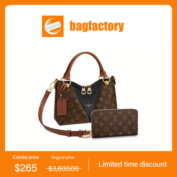 LOUIS VUITTON V tote BB long wallet 2-piece set deals Ref:M43976+M60017