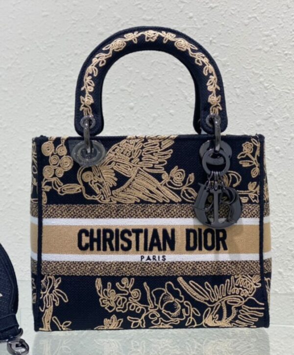 18c97334a934e1309c9c4a6bac0b28a6 Dior Medium Lady D-Lite Bag Black