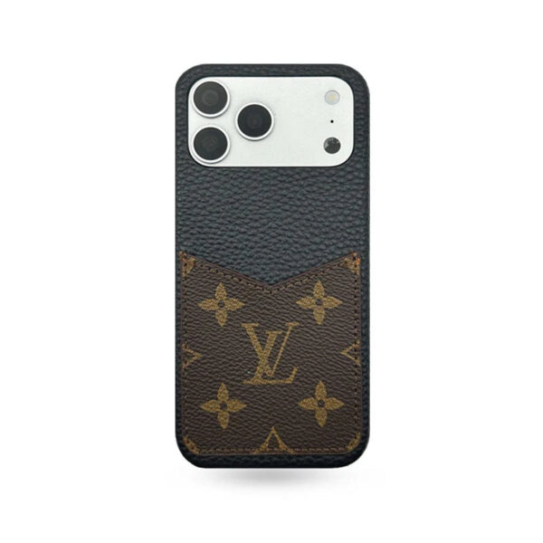 1CY_72558cd9-a3b5-4b0b-a22c-370657b391cd LV Leather Phone Case with Card Slot Case for iPhone 12-18 Pro & Pro Max