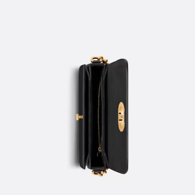 30 MONTAIGNE AVENUE BAG Black Box Calfskin
