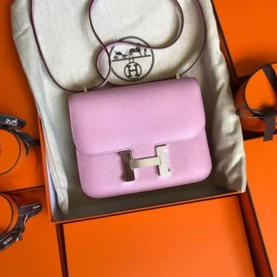1aaf0955b6b929aeea0f409bb9dfab3e Hermès Constance 18 Mauve Sylvestre Epsom Rose Gold Hardware