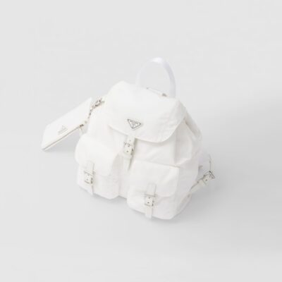 Prada Re-Nylon medium backpack - White