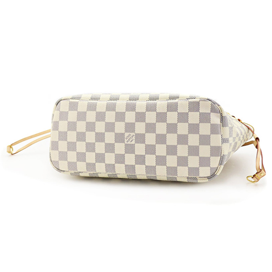 1b3ca247c4ee5effc822d34634df1625 Louis Vuitton N51110 Neverfull PM Shoulder Bag Damier Azur Canvas