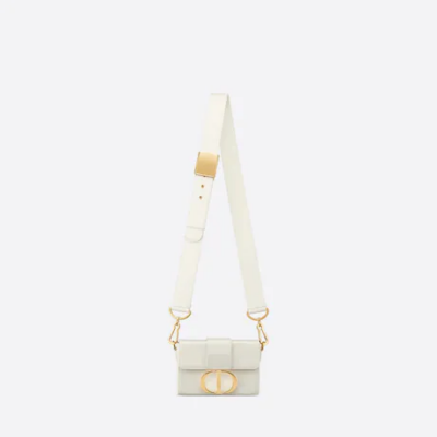 30 MONTAIGNE BOX BAG Latte Box Calfskin